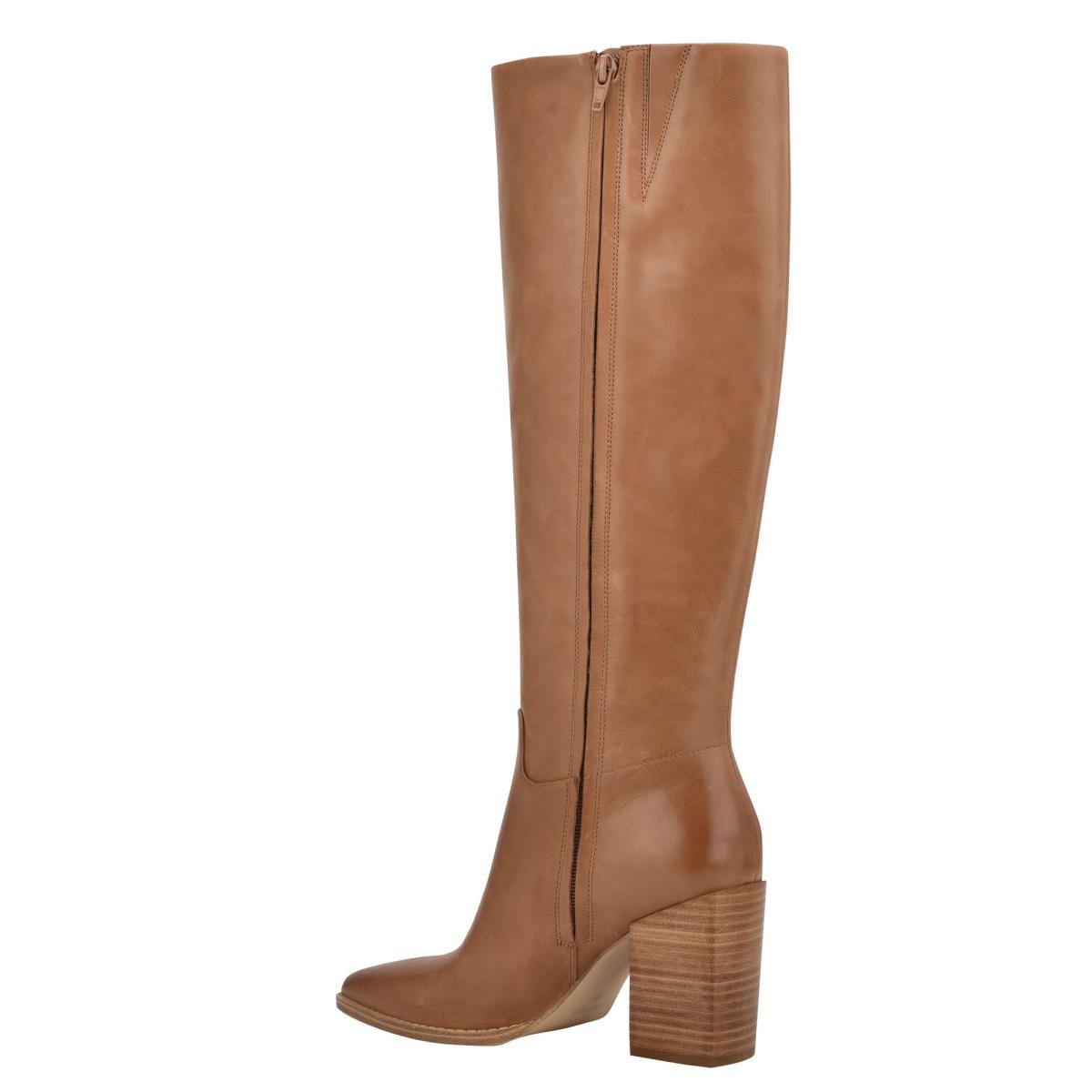 Nine West Brixe Heeled Boots Beige | CUDA76059