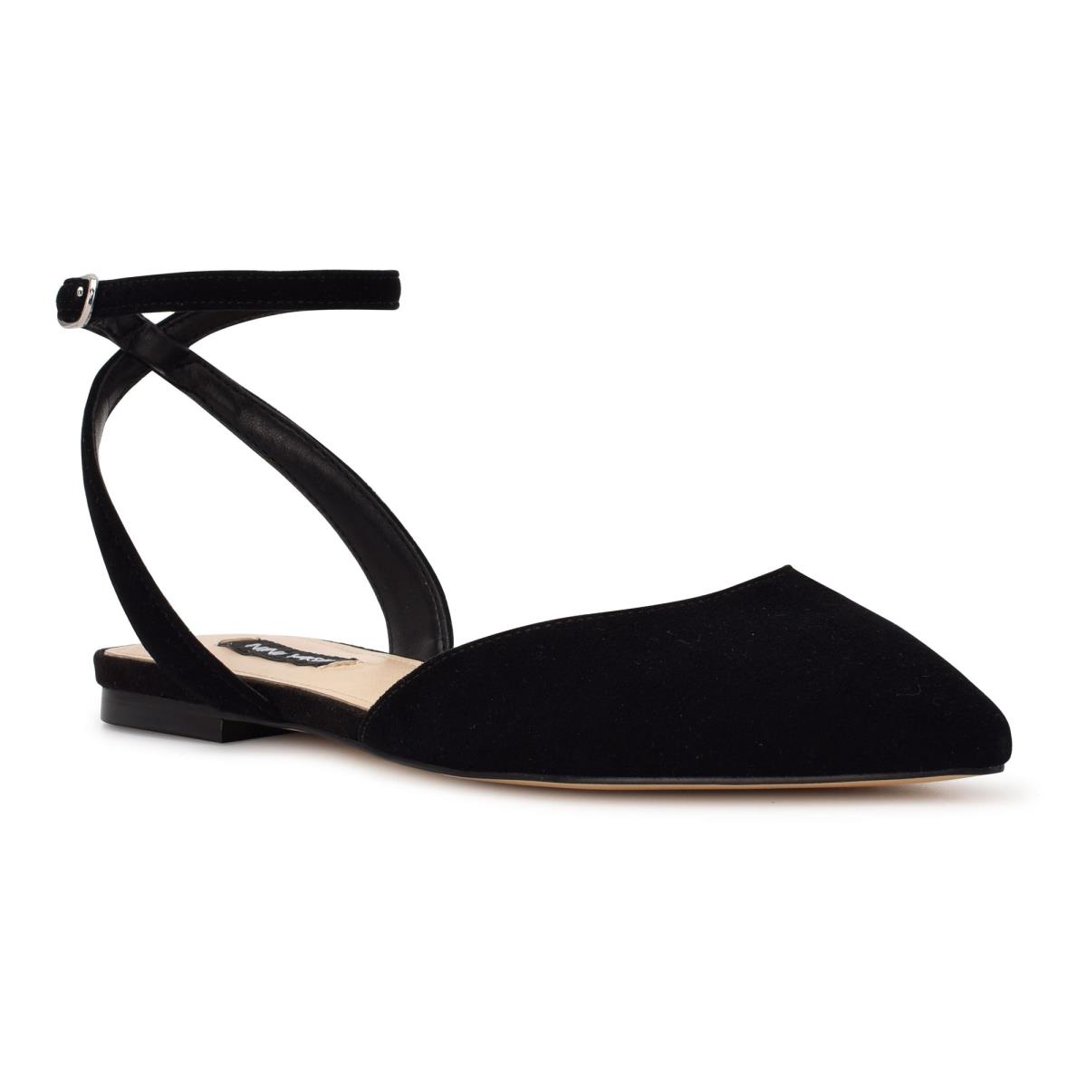 Nine West Briy Pointy Toe Ballet Flats Black | PLCY93218