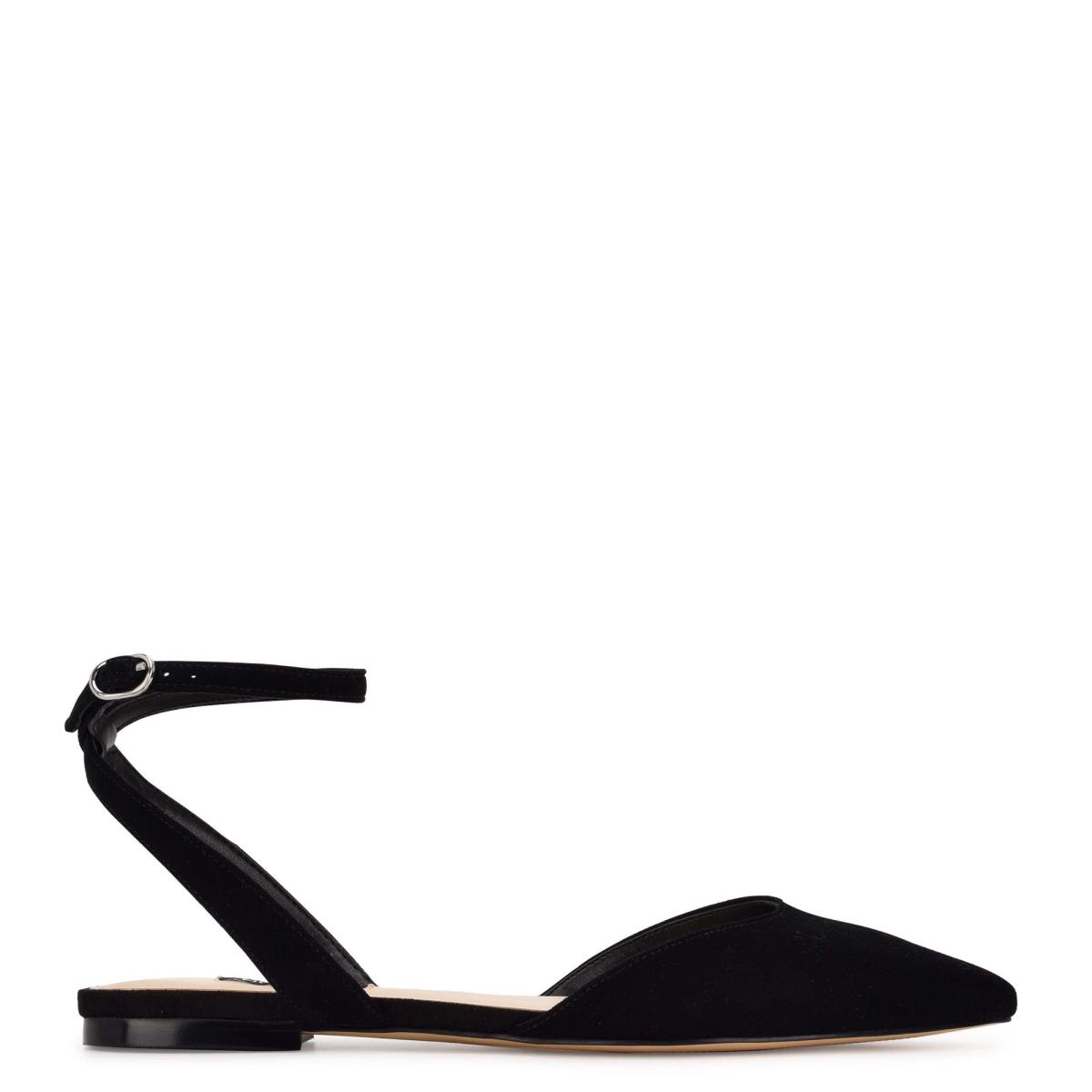 Nine West Briy Pointy Toe Ballet Flats Black | PLCY93218