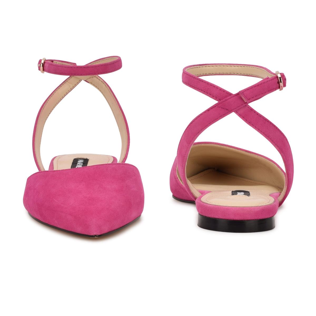 Nine West Briy Pointy Toe Ballet Flats Pink | JBOL84319