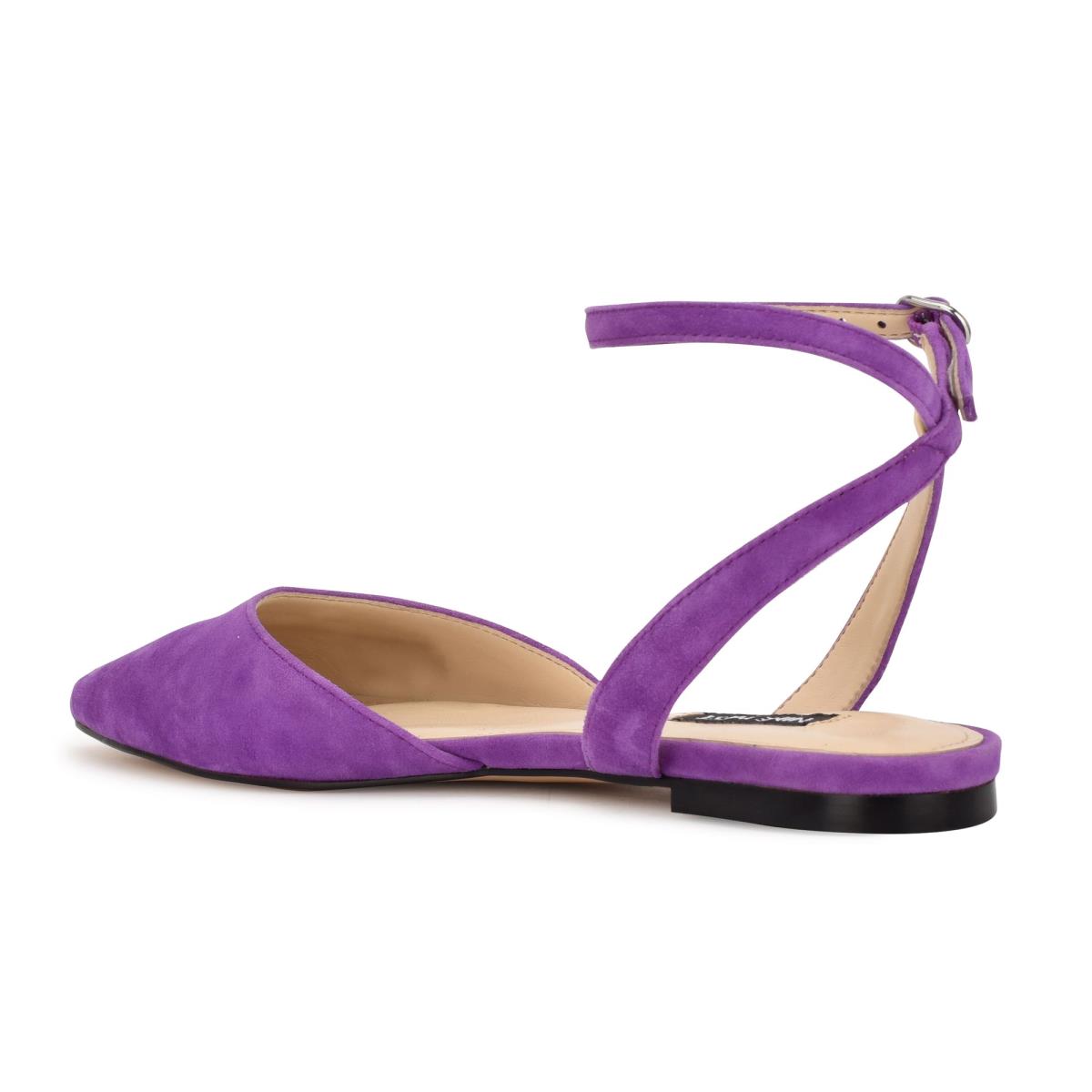 Nine West Briy Pointy Toe Ballet Flats Purple | OFIJ94610