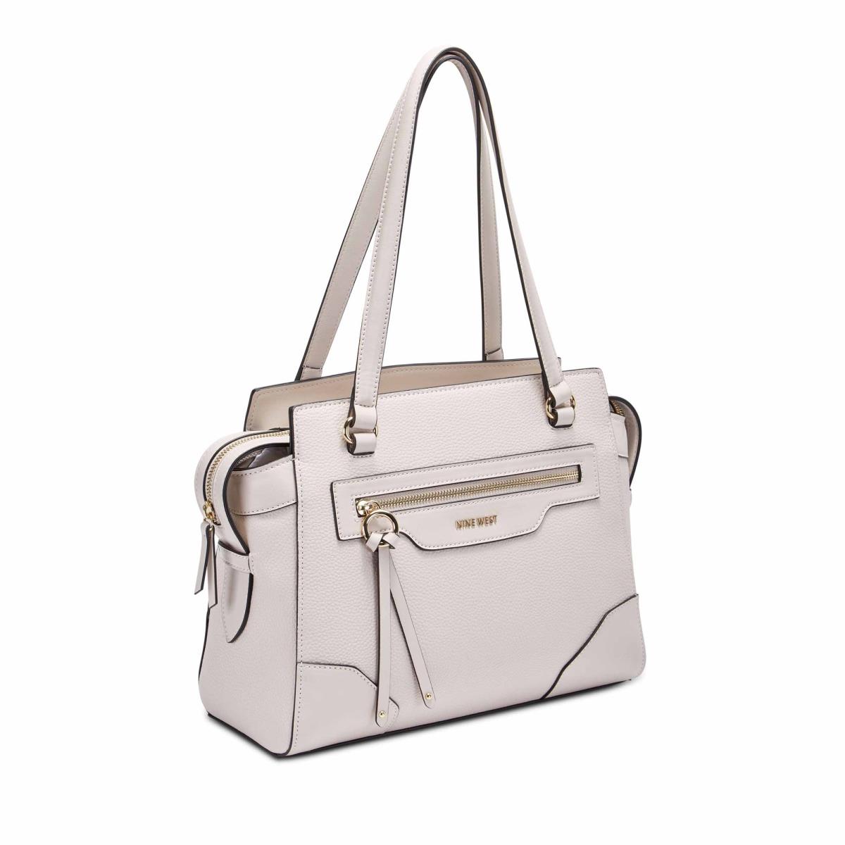 Nine West Brooklyn Jet Set Shldr Satchel Bags Beige | PAKS84503