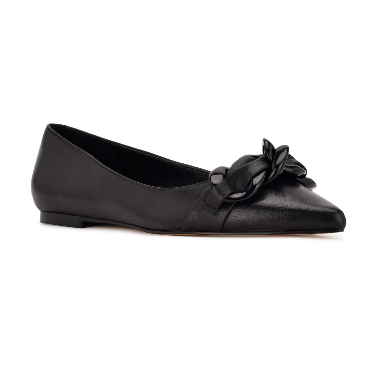 Nine West Buyme Pointy Toe Ballet Flats Black | MRKH82934