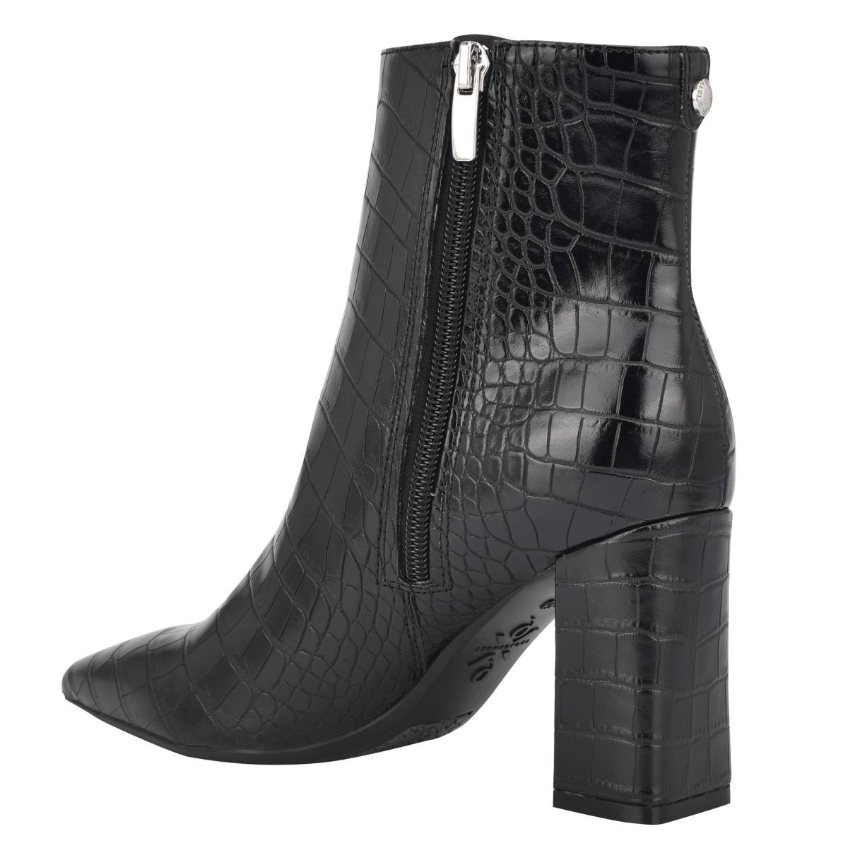 Nine West Cacey 9x9 Heeled Booties Black | KDVT42351