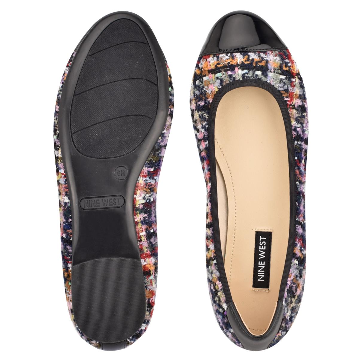 Nine West Capted Ballet Ballet Flats Blue / Multicolor | LNKQ07853