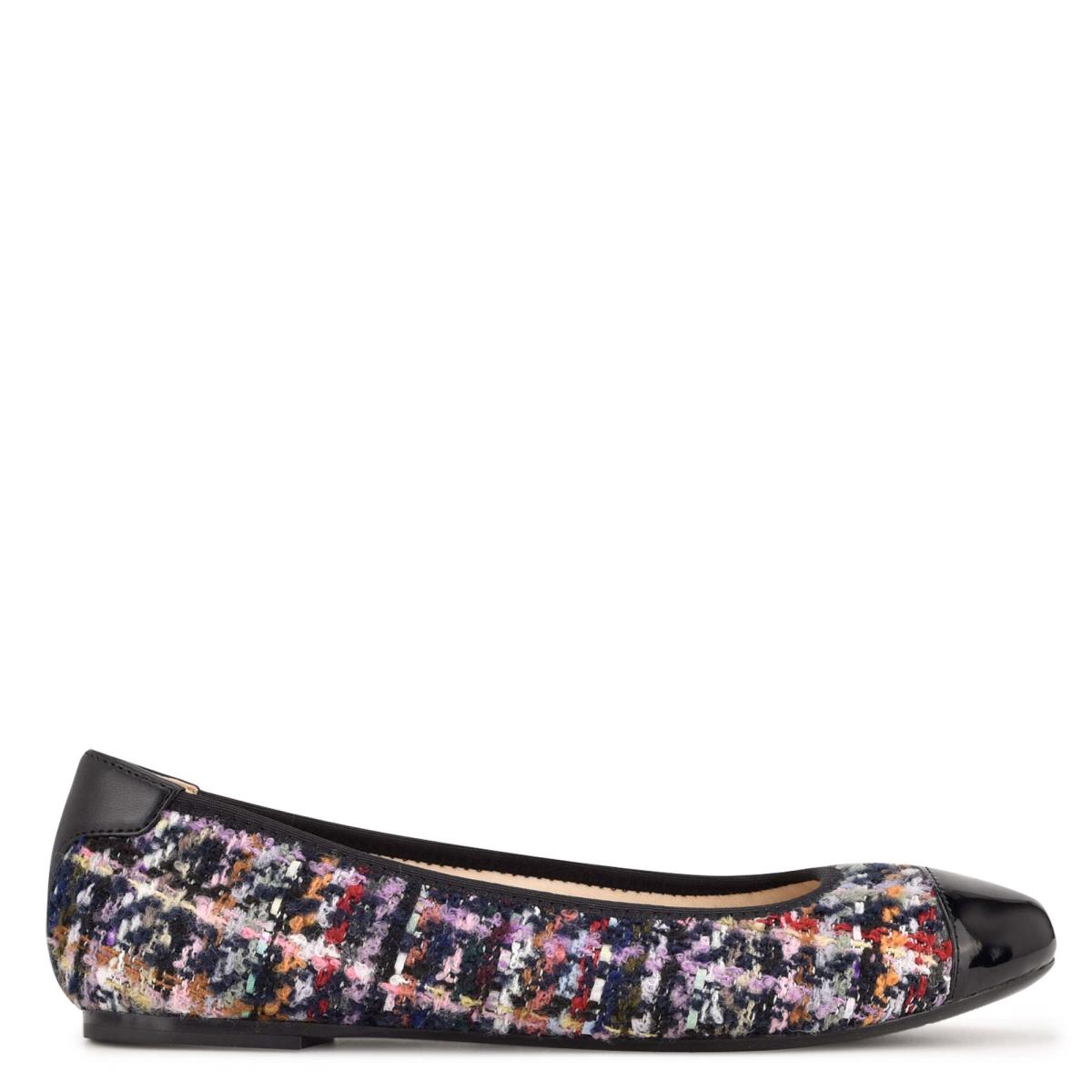 Nine West Capted Ballet Ballet Flats Blue / Multicolor | LNKQ07853