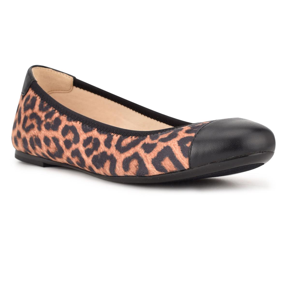 Nine West Capted Ballet Ballet Flats Leopard | GUDH13027