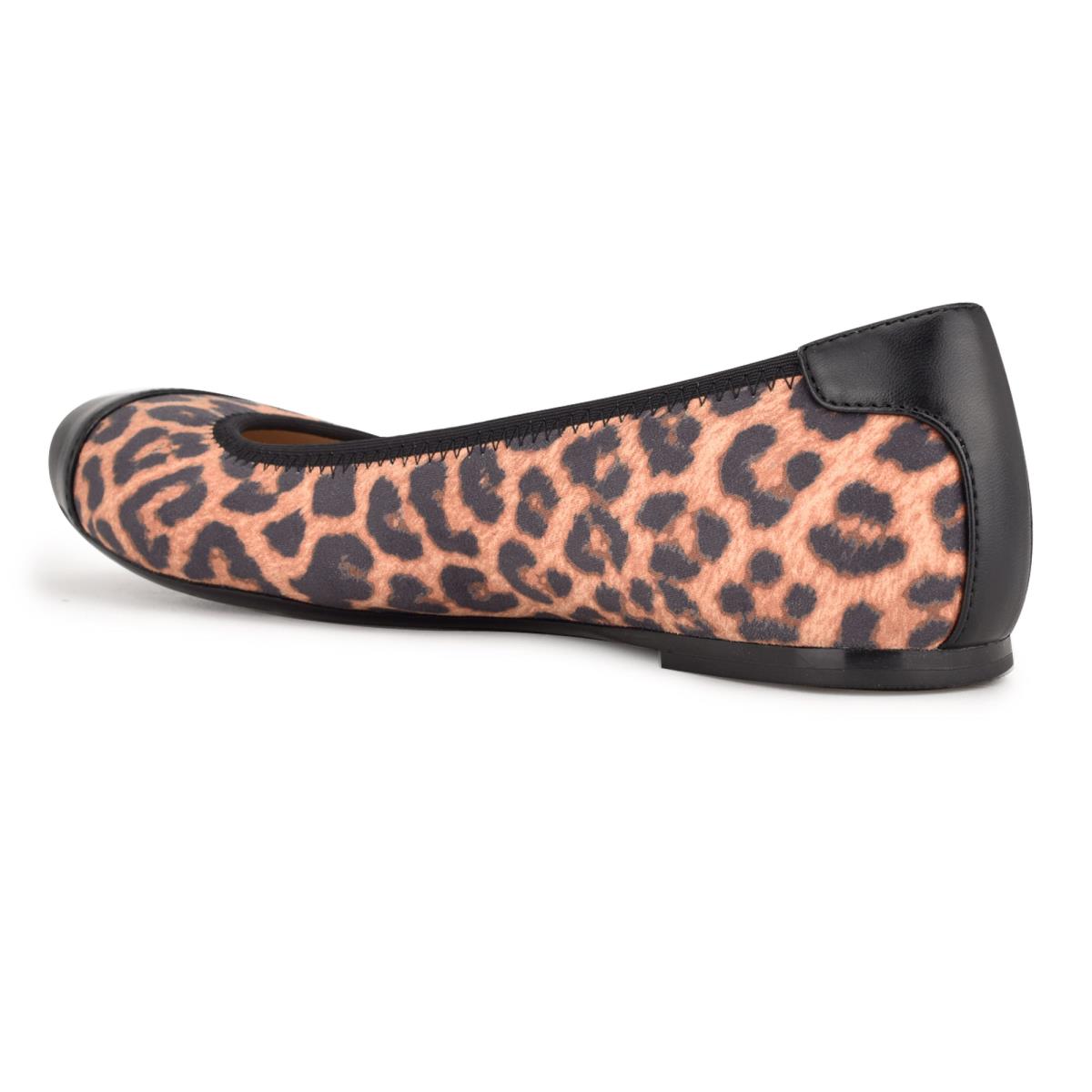 Nine West Capted Ballet Ballet Flats Leopard | GUDH13027