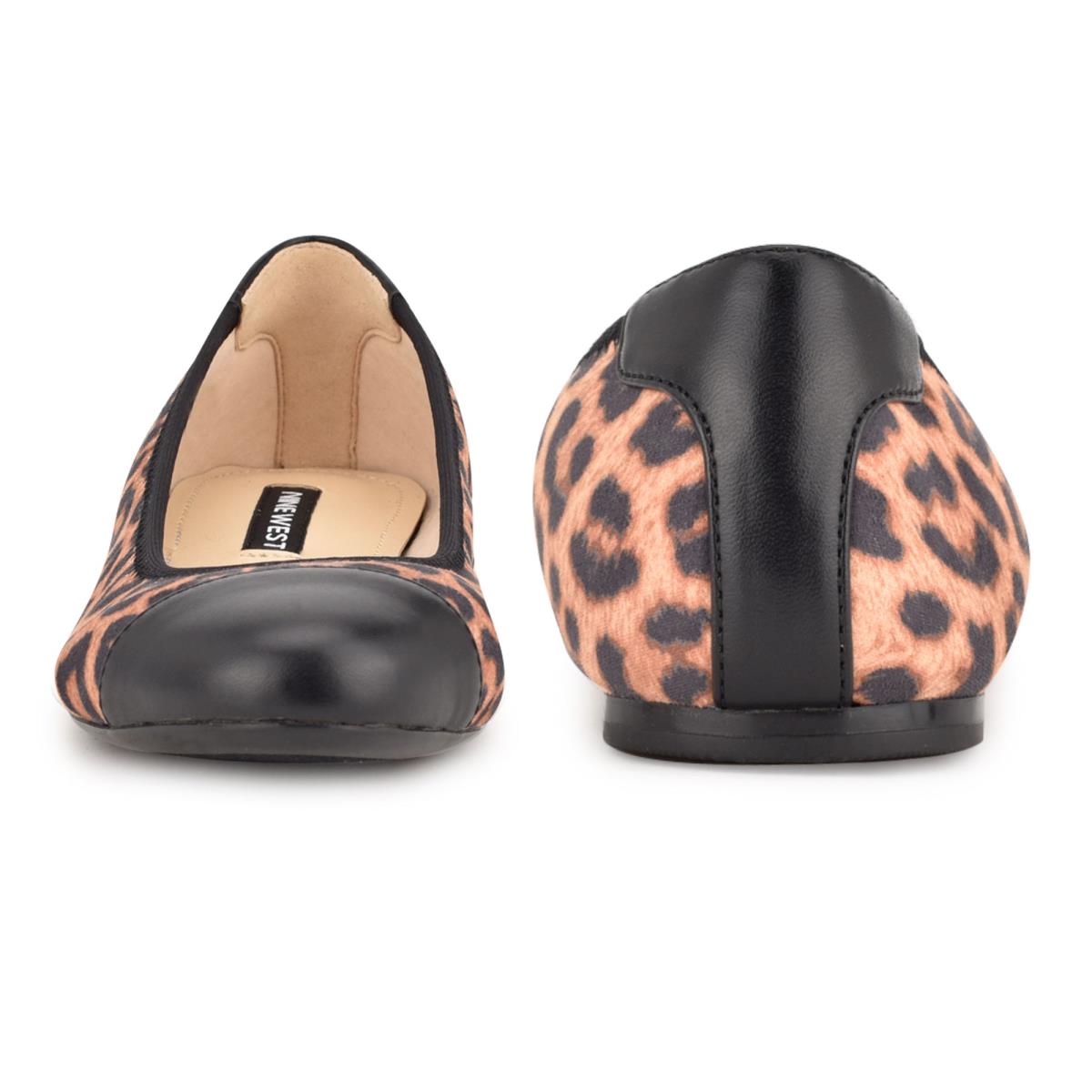 Nine West Capted Ballet Ballet Flats Leopard | GUDH13027