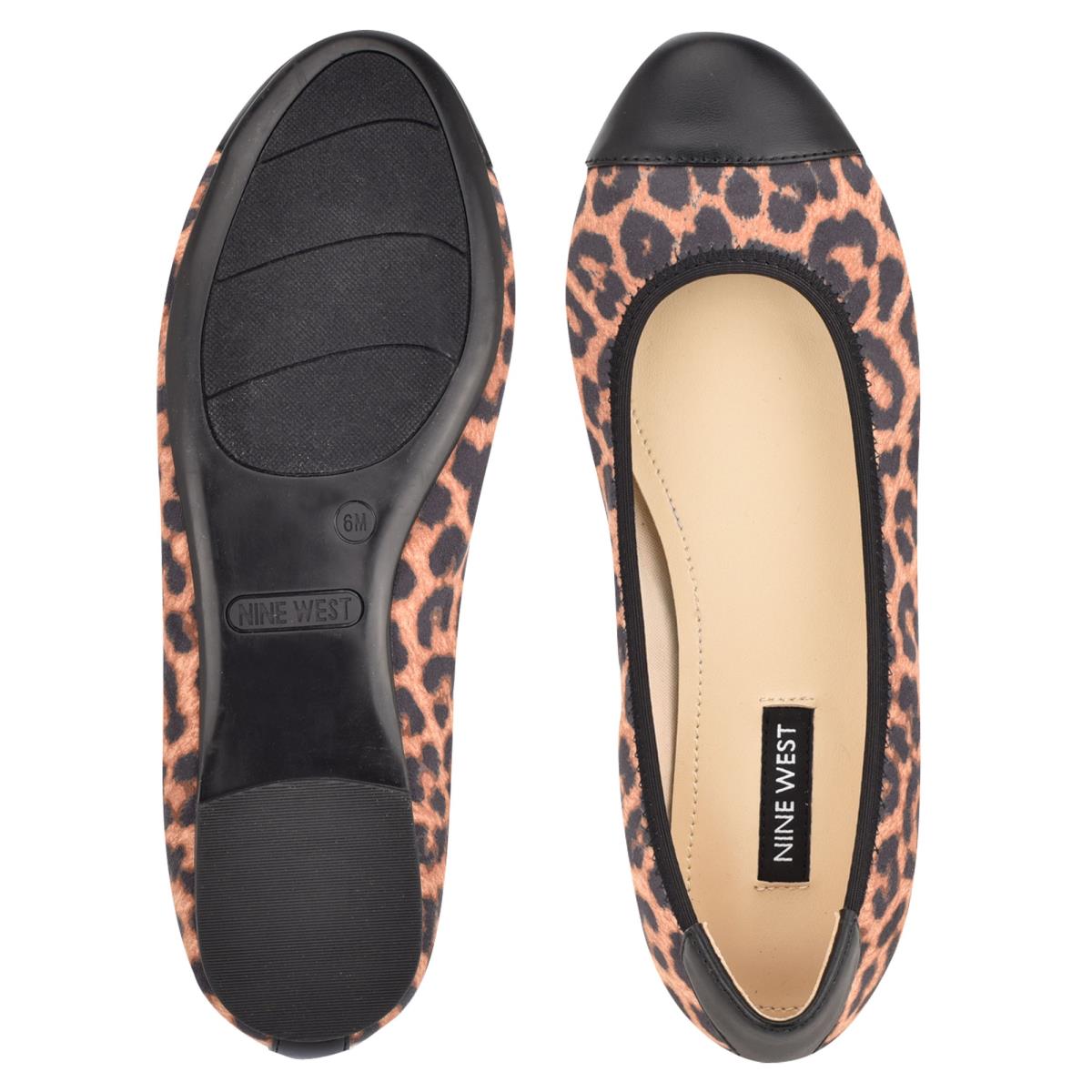 Nine West Capted Ballet Ballet Flats Leopard | GUDH13027