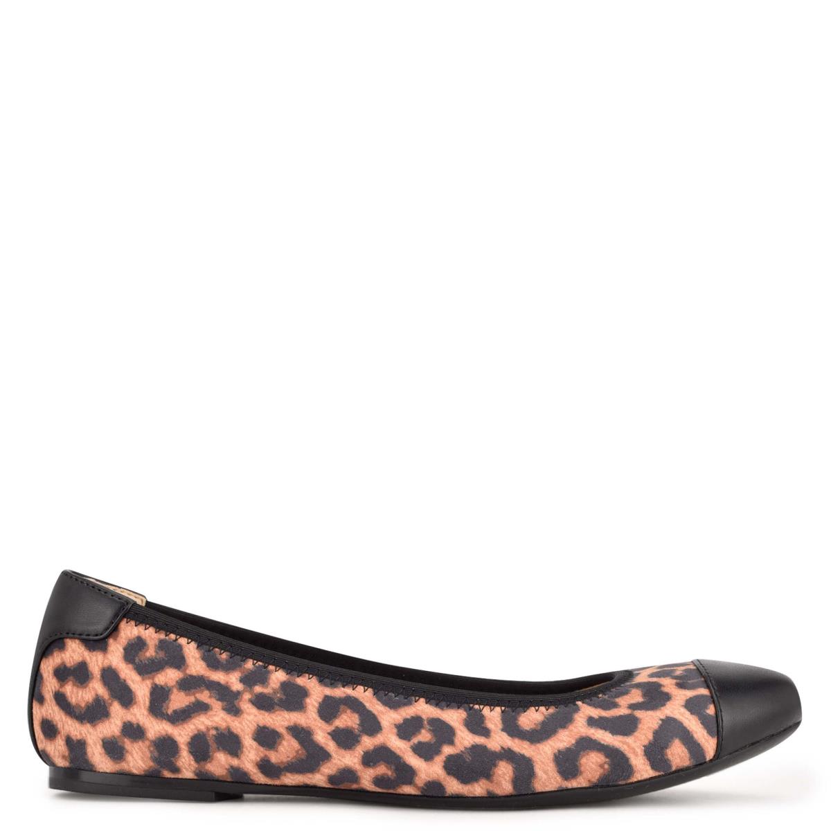 Nine West Capted Ballet Ballet Flats Leopard | GUDH13027