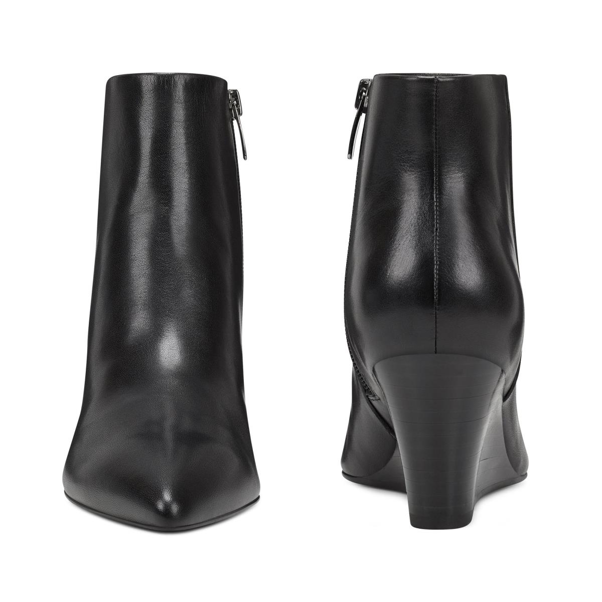 Nine West Carter Wedge Booties Black | ARBX41839