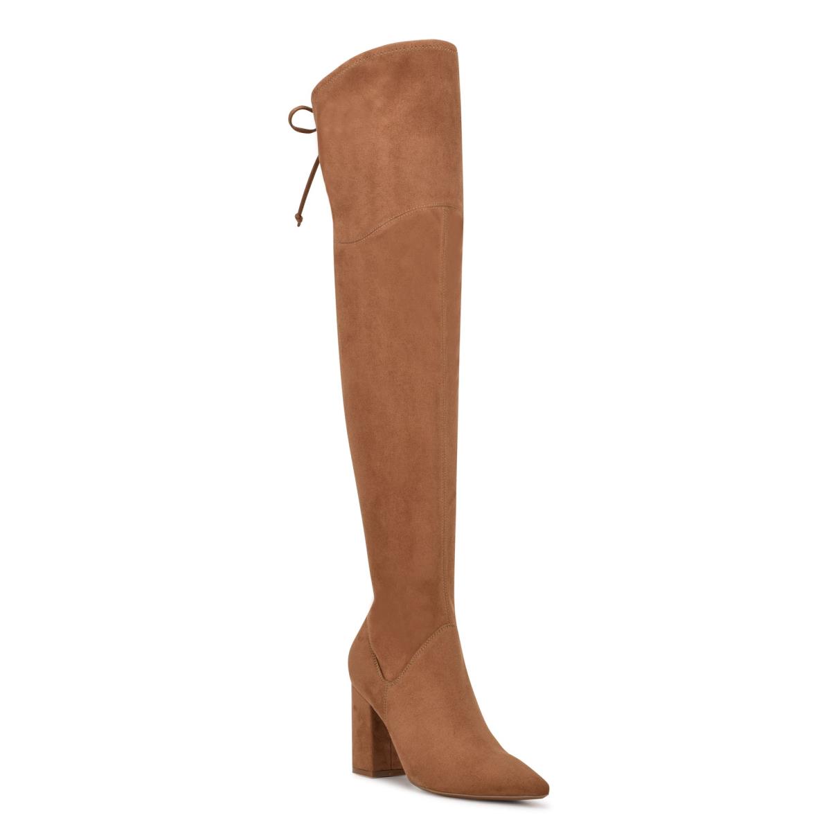 Nine West Ceeya 9x9 Over The Knee Heeled Boots Brown | KCTL16547