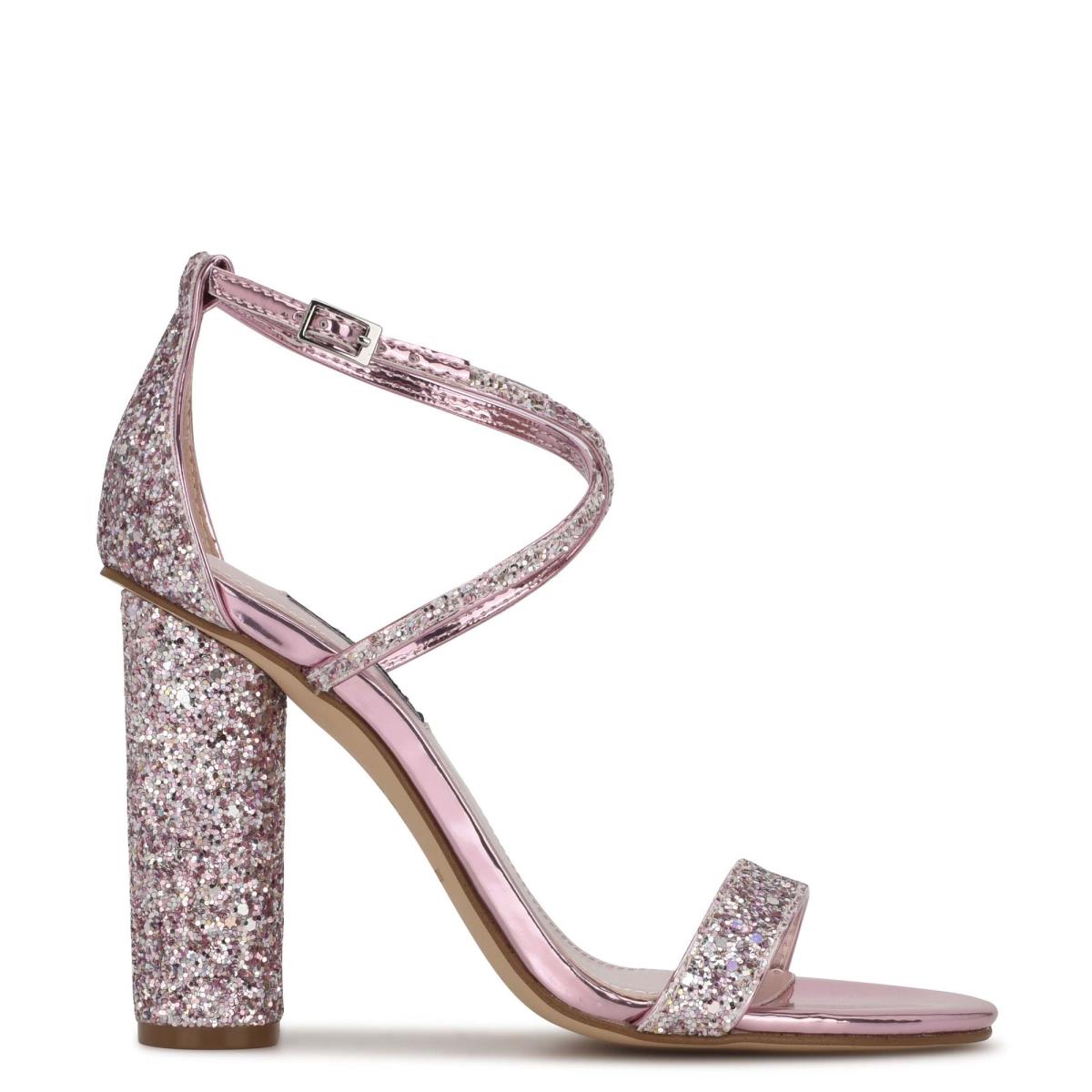 Nine West Celebra Heels Sandals Light Pink | GYXK64517