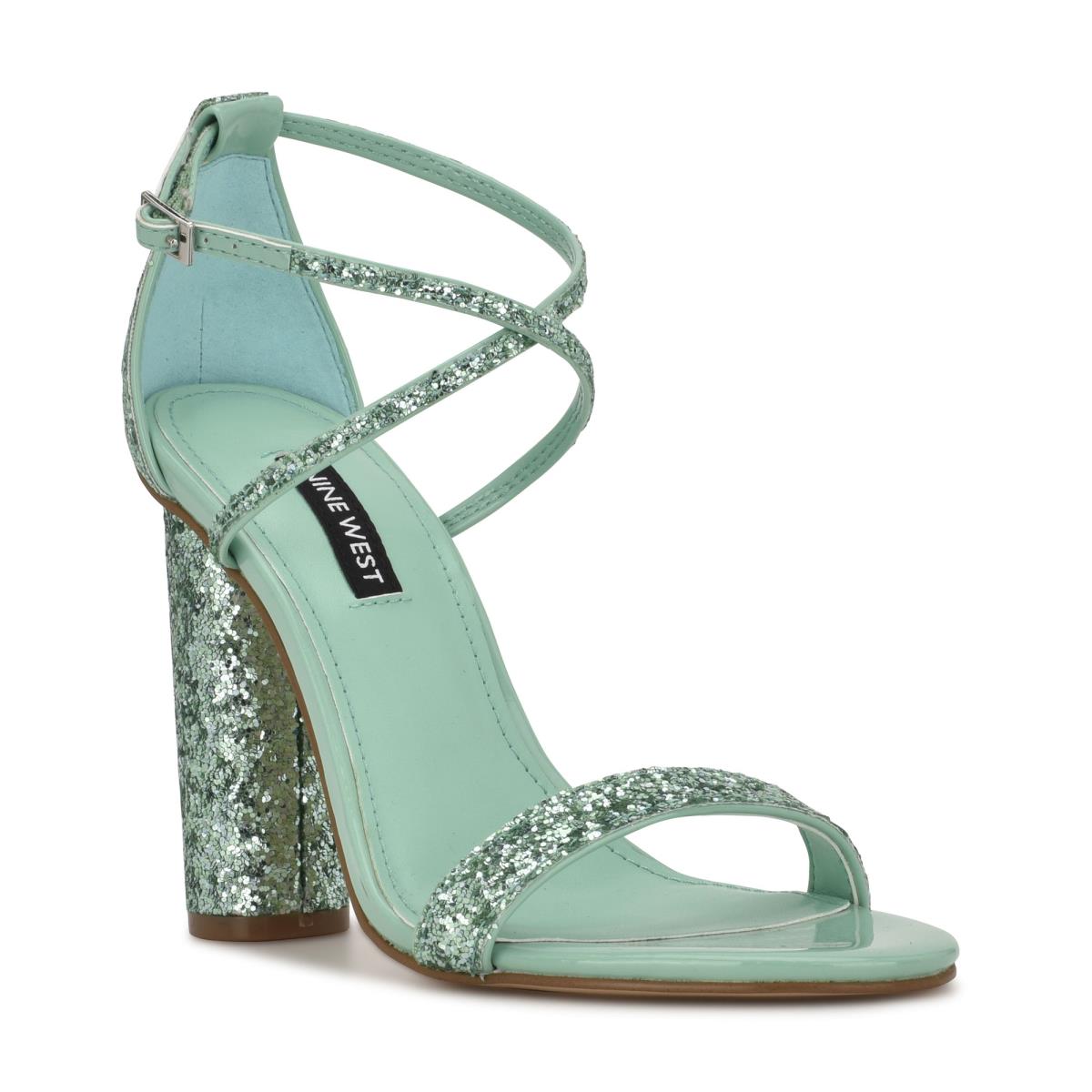 Nine West Celebra Heels Sandals Light Turquoise | ZCHG10764