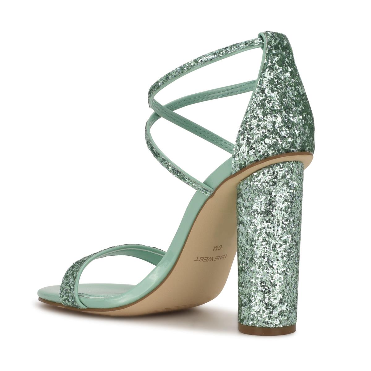 Nine West Celebra Heels Sandals Light Turquoise | ZCHG10764