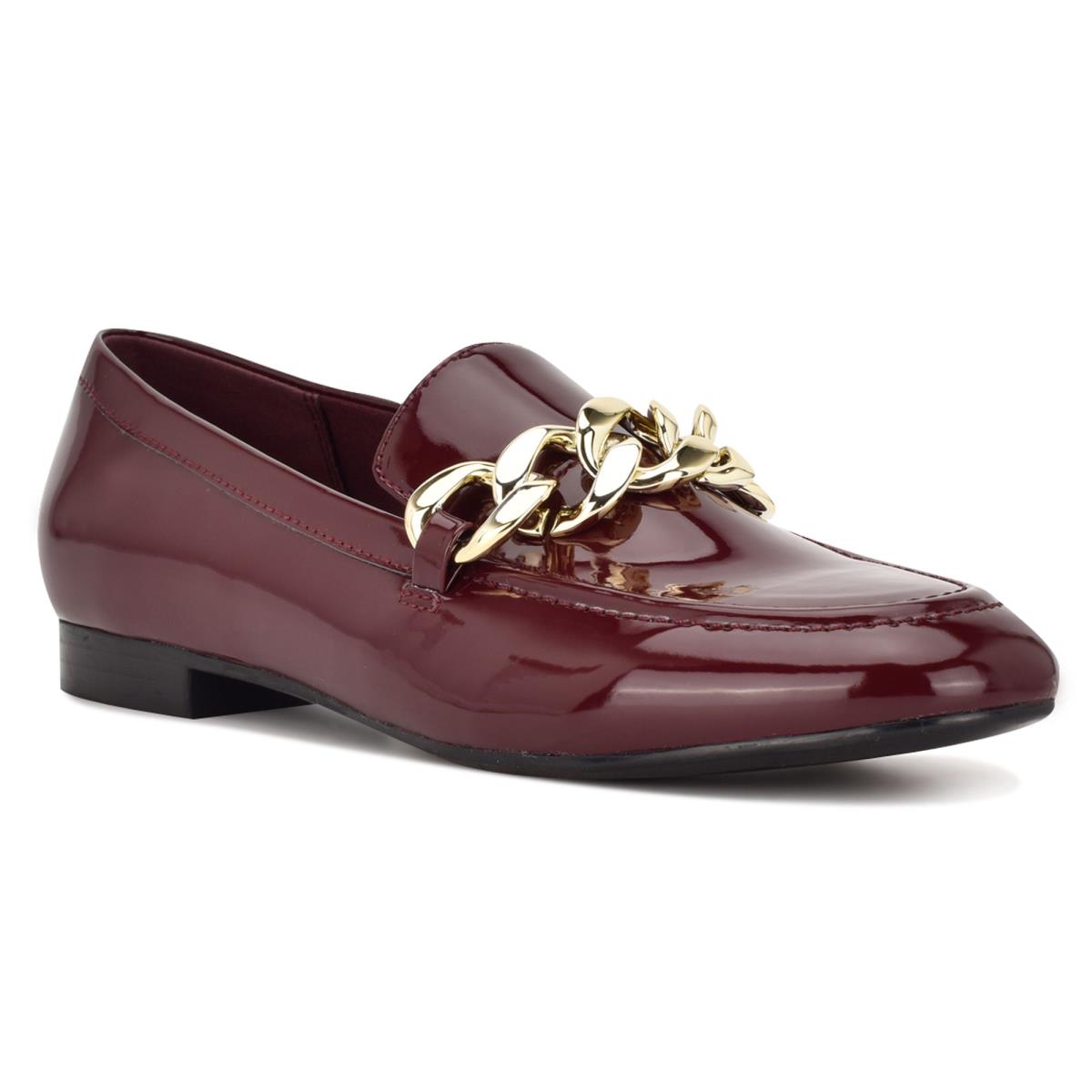 Nine West Chain Slip-On Loafers Red | JKNM53264