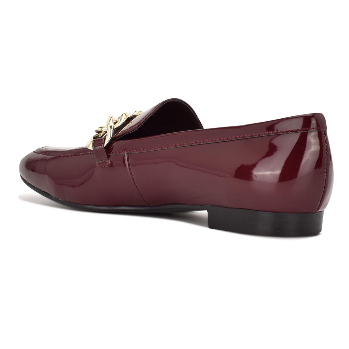 Nine West Chain Slip-On Loafers Red | JKNM53264