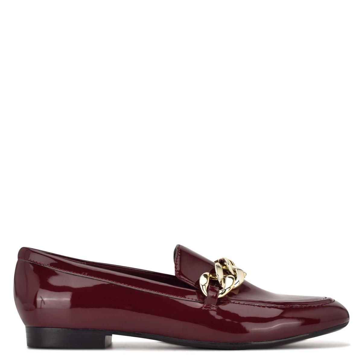 Nine West Chain Slip-On Loafers Red | JKNM53264