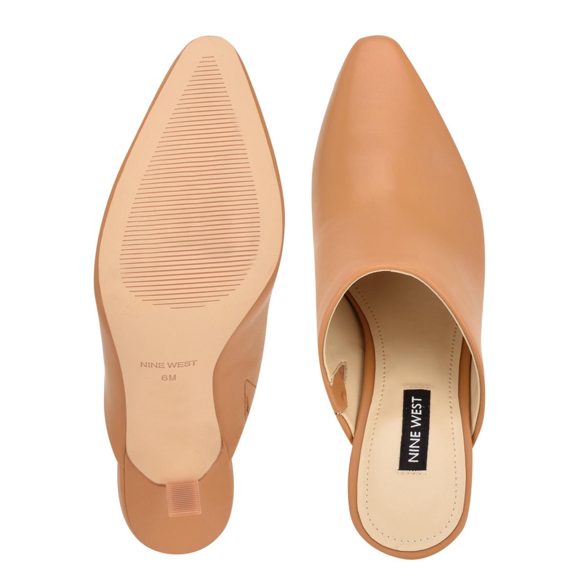 Nine West Ciao Heel Mules Beige | PIZE16547