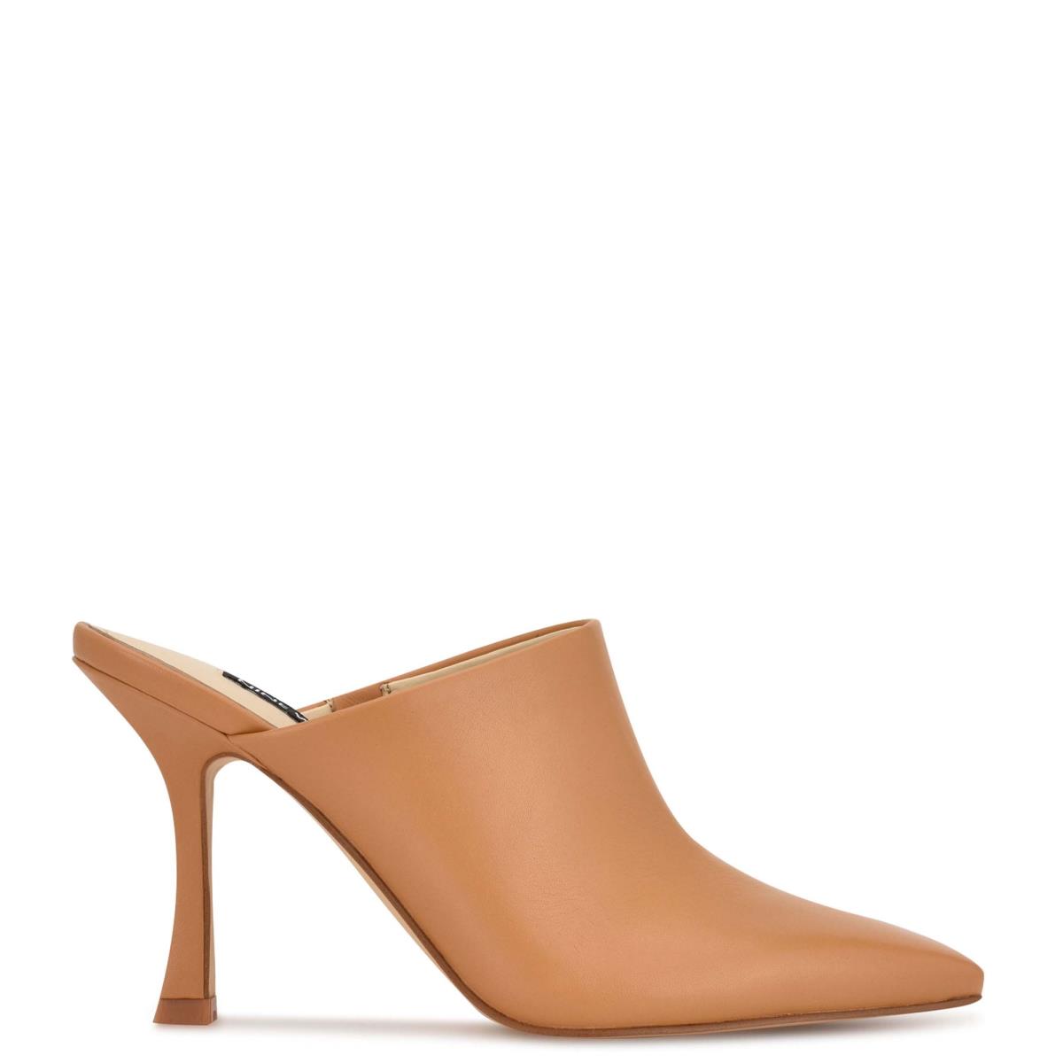 Nine West Ciao Heel Mules Beige | PIZE16547