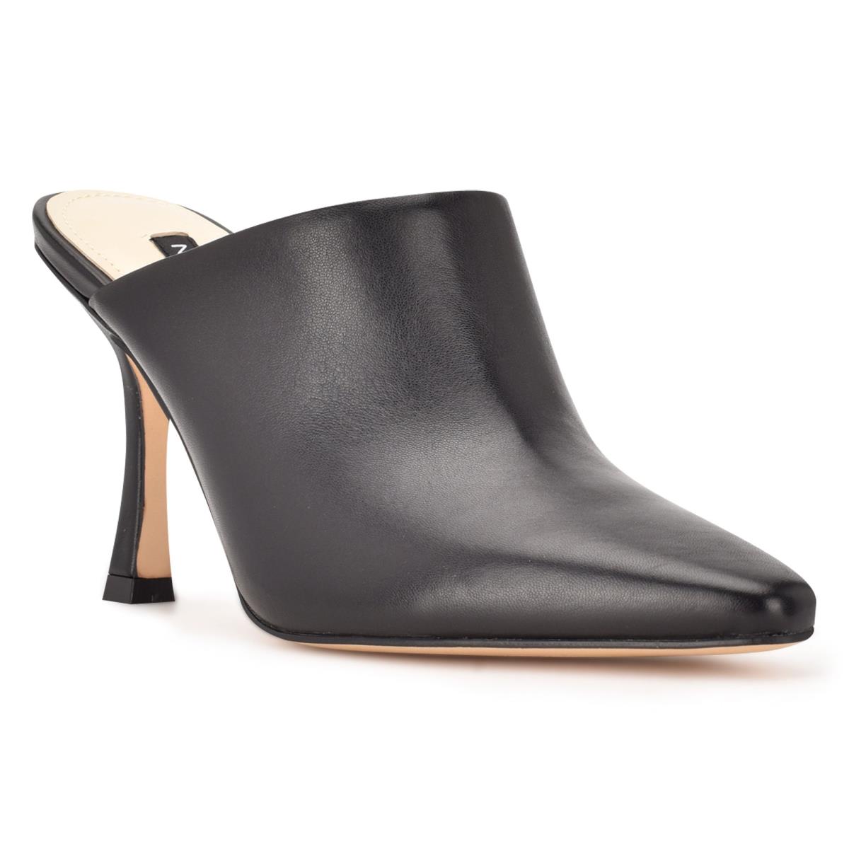 Nine West Ciao Heel Mules Black | QYSN04218