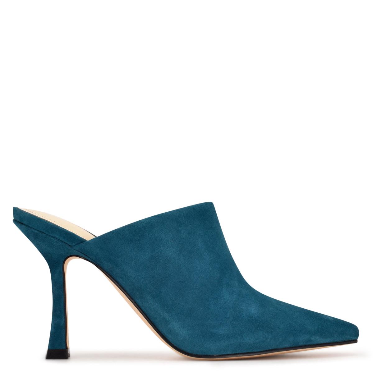 Nine West Ciao Heel Mules Turquoise | BLEC35986