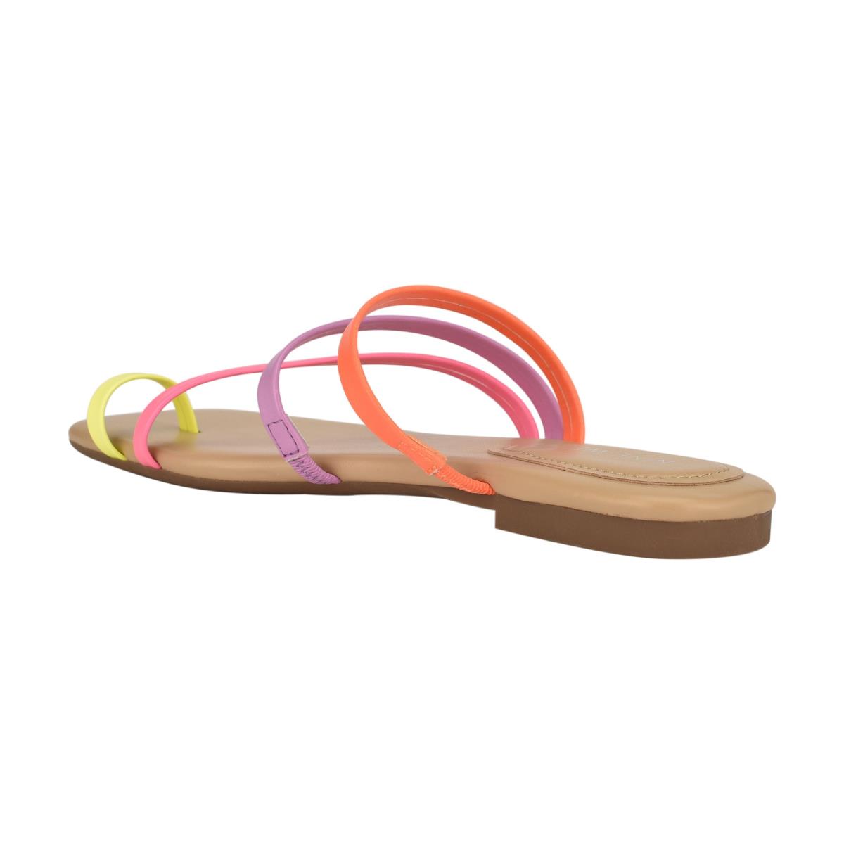 Nine West Darbie Flat Toe Ring Slide Sandals Multicolor | XSOA38701