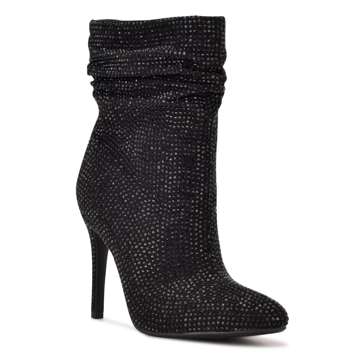 Nine West Dazzle Dress Booties Black | DTFE60128