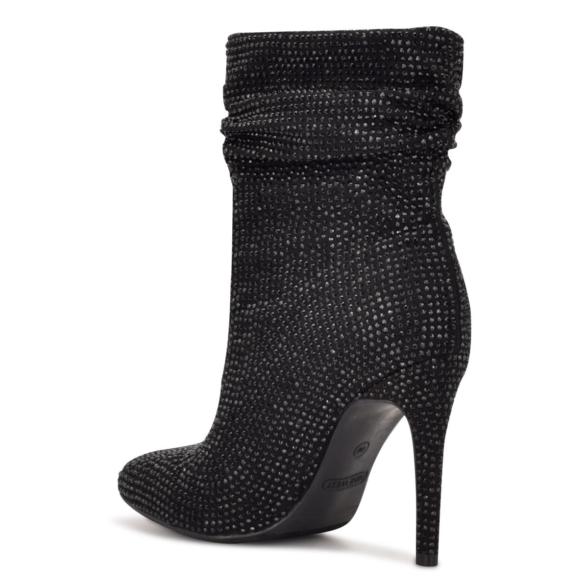 Nine West Dazzle Dress Booties Black | DTFE60128