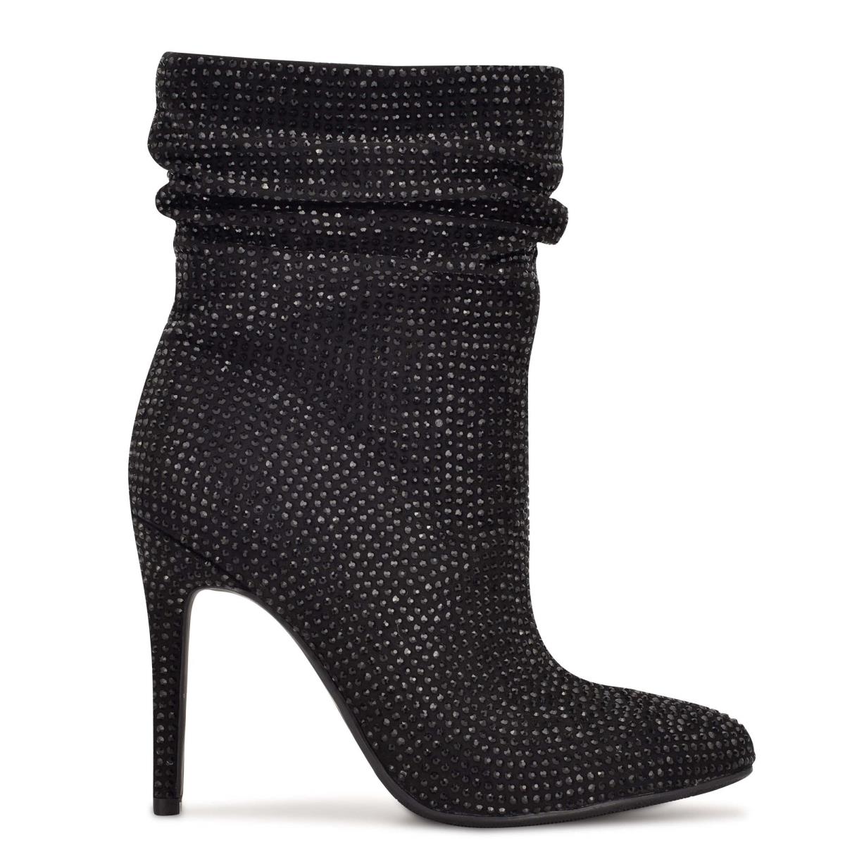 Nine West Dazzle Dress Booties Black | DTFE60128