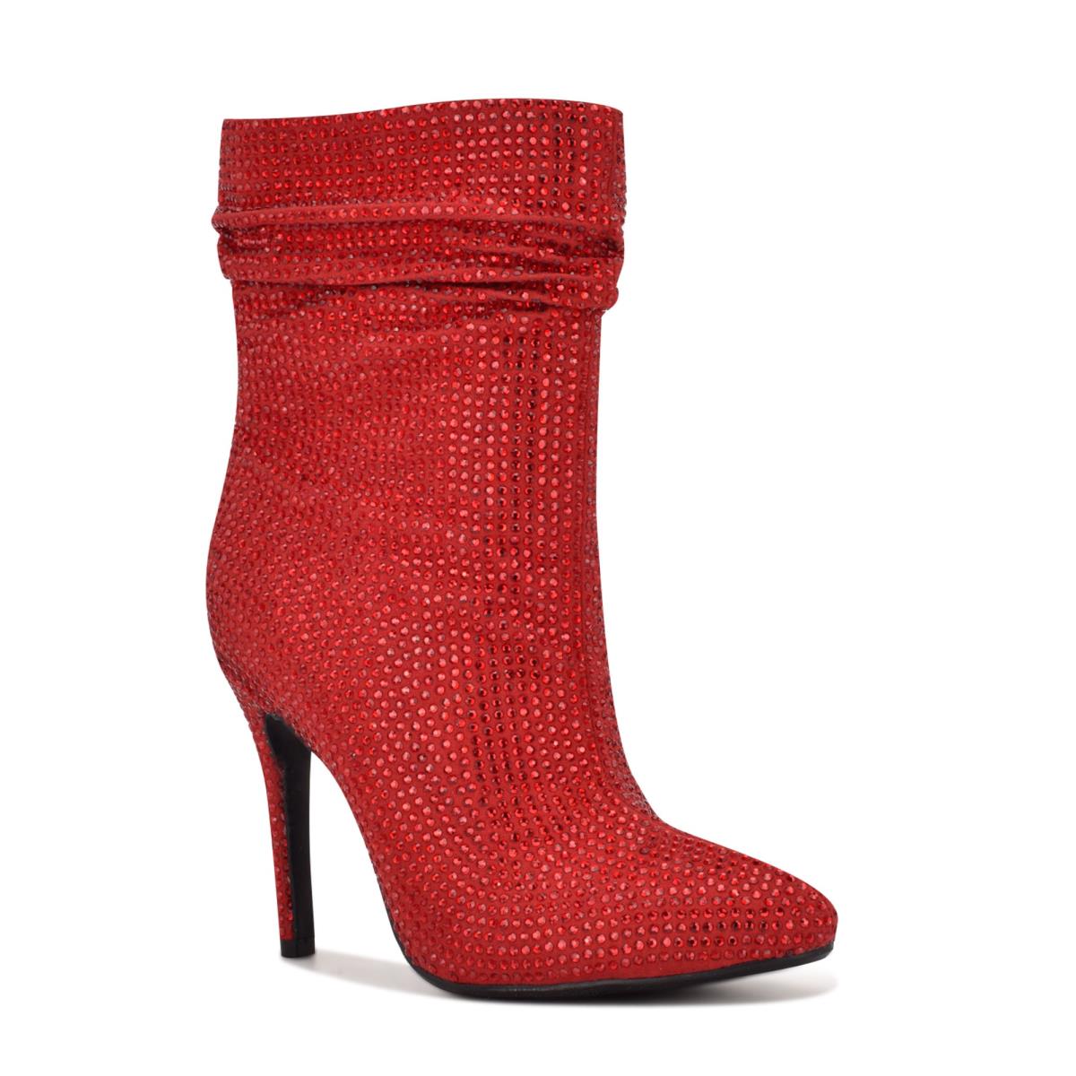 Nine West Dazzle Dress Booties Red | SMCT76152