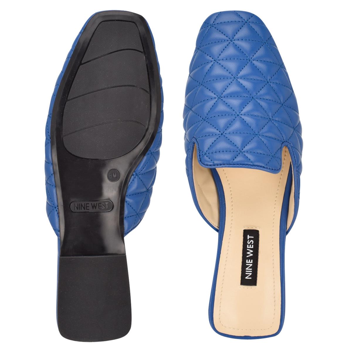 Nine West Diamond Flat Mules Blue | MKFO91580