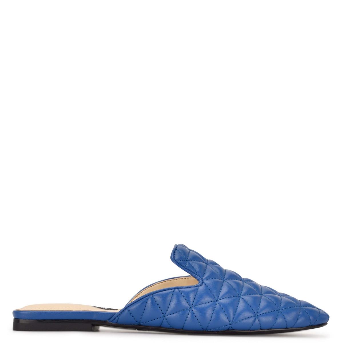 Nine West Diamond Flat Mules Blue | MKFO91580