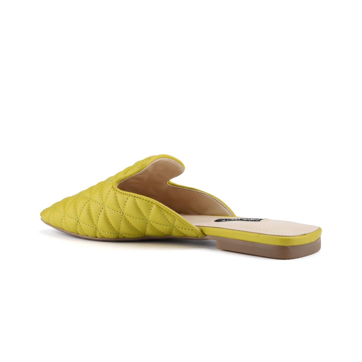 Nine West Diamond Flat Mules Yellow | WNEP67518