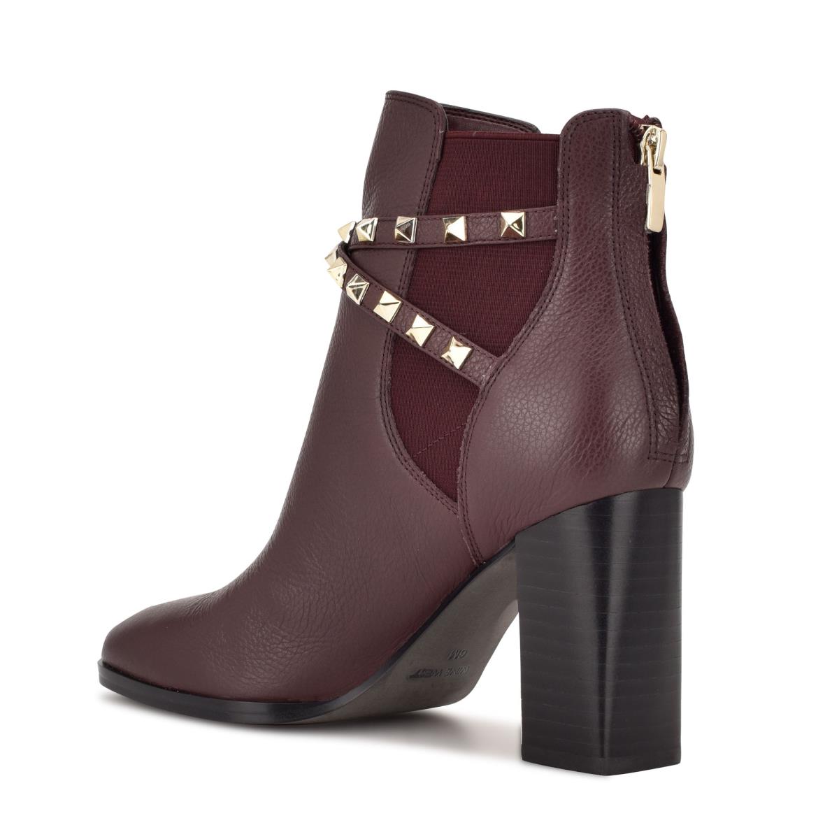 Nine West Donda Heeled Booties Brown | UTXC49367