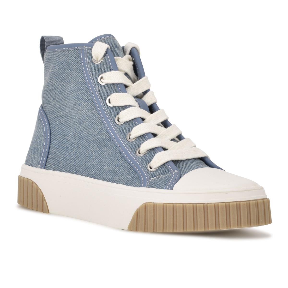 Nine West Dyiane High Top Sneakers Blue | SFRY85309