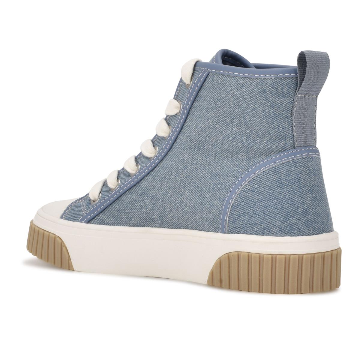 Nine West Dyiane High Top Sneakers Blue | SFRY85309