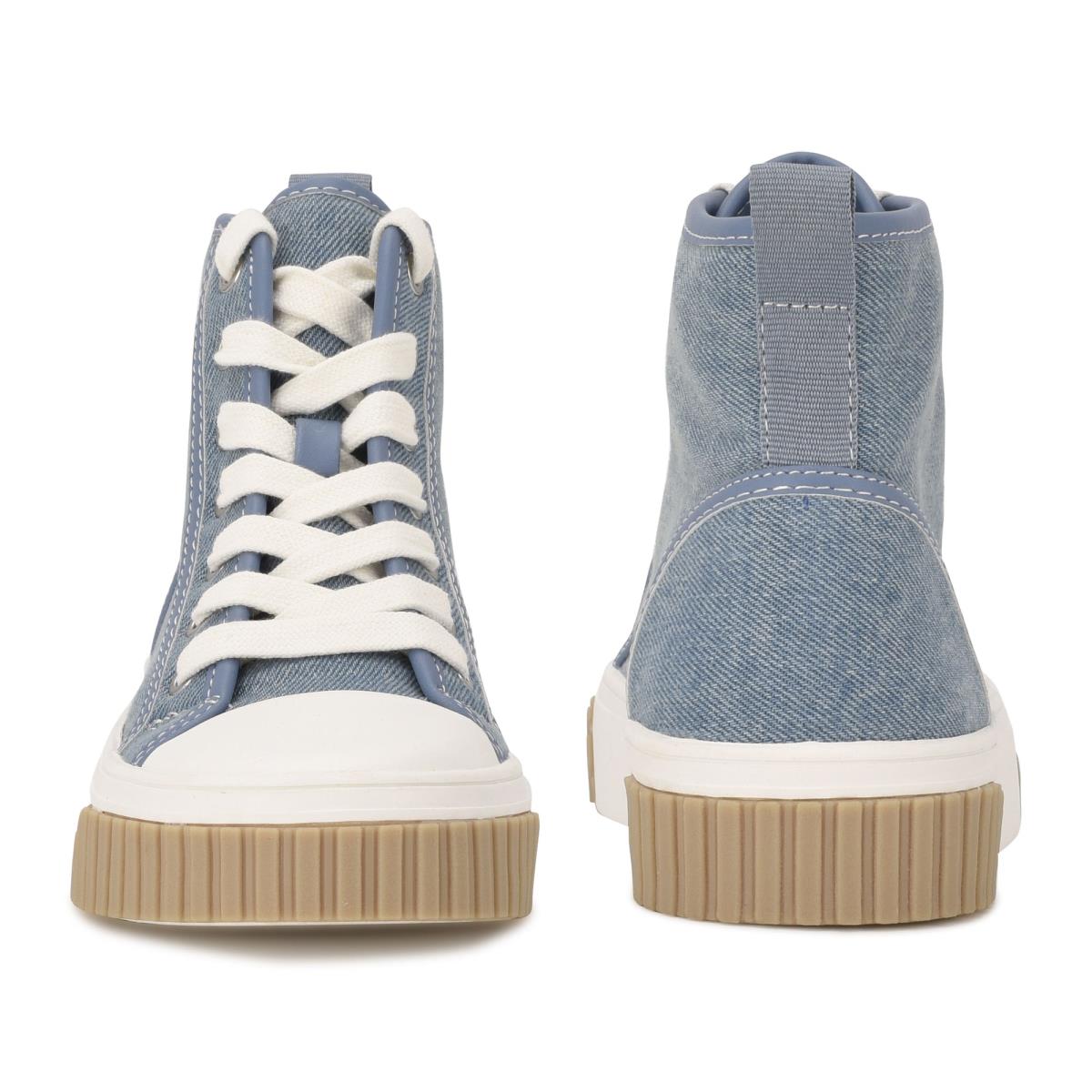 Nine West Dyiane High Top Sneakers Blue | SFRY85309