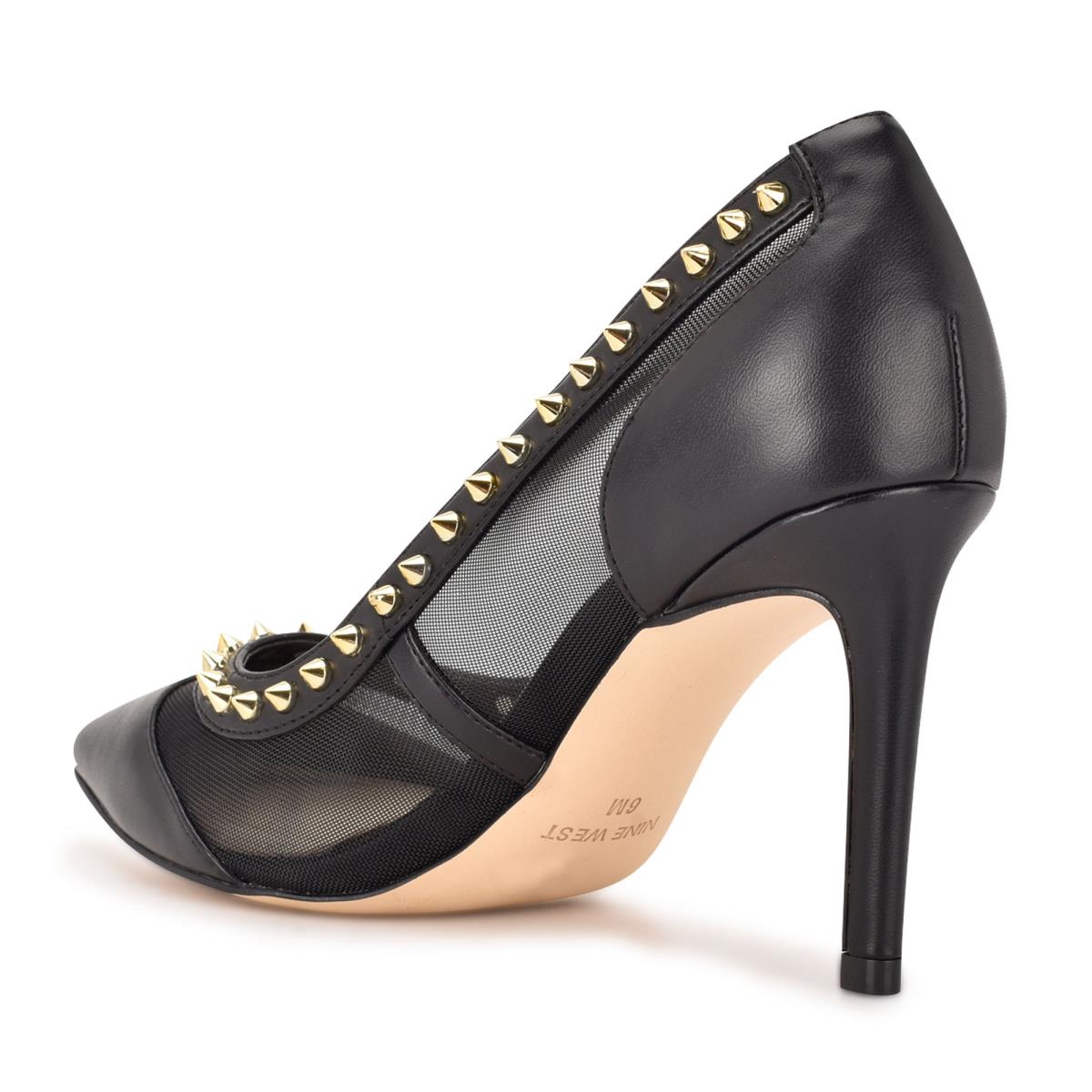 Nine West Erian Pointy Toe Pumps Black | KLMA65173