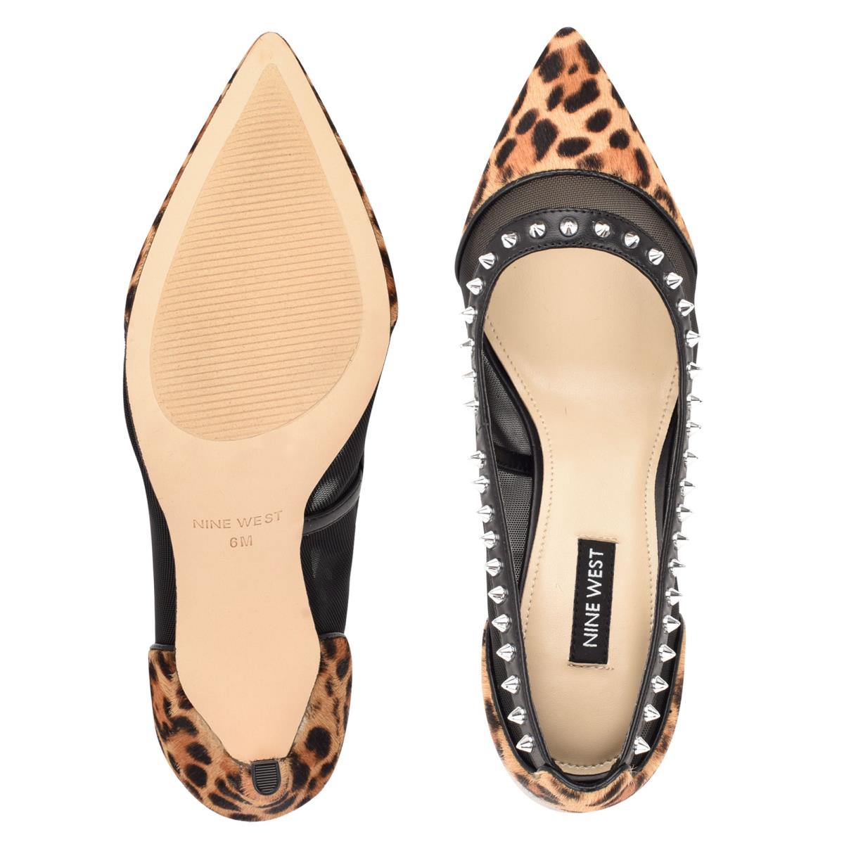 Nine West Erian Pointy Toe Pumps Leopard | OHMQ58610