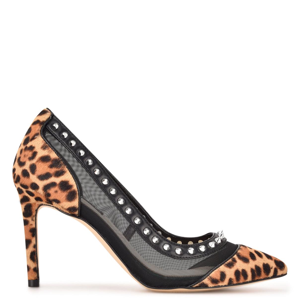 Nine West Erian Pointy Toe Pumps Leopard | OHMQ58610