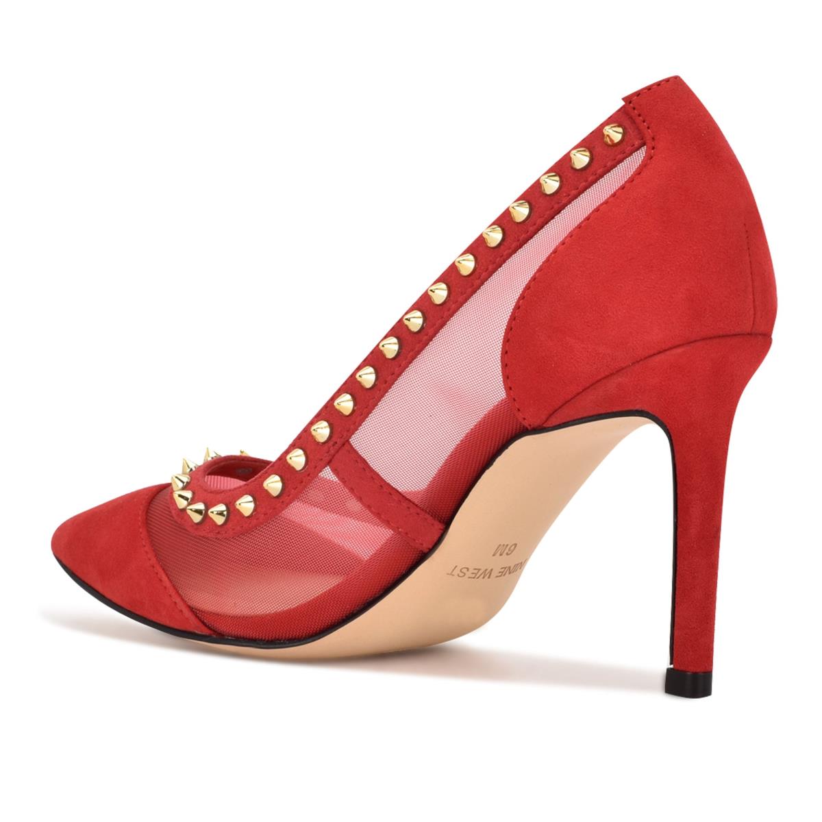 Nine West Erian Pointy Toe Pumps Red | VMBE39706