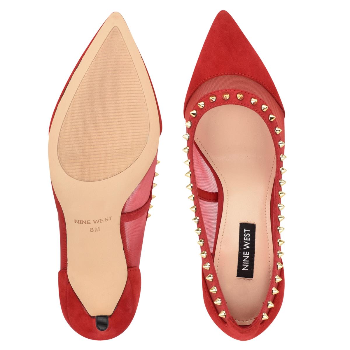 Nine West Erian Pointy Toe Pumps Red | VMBE39706