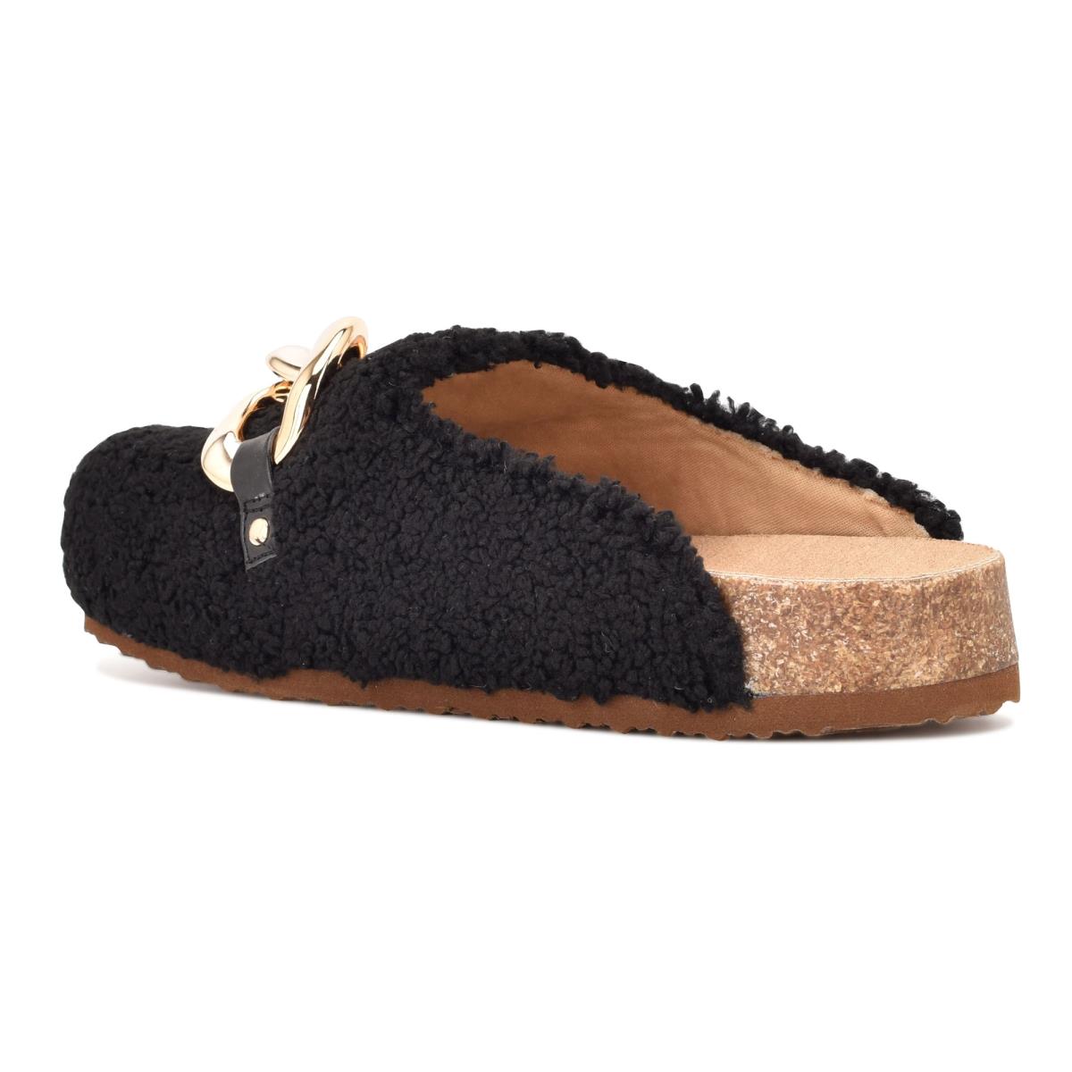 Nine West Everyth Cozy Mules Black | AEFS69532