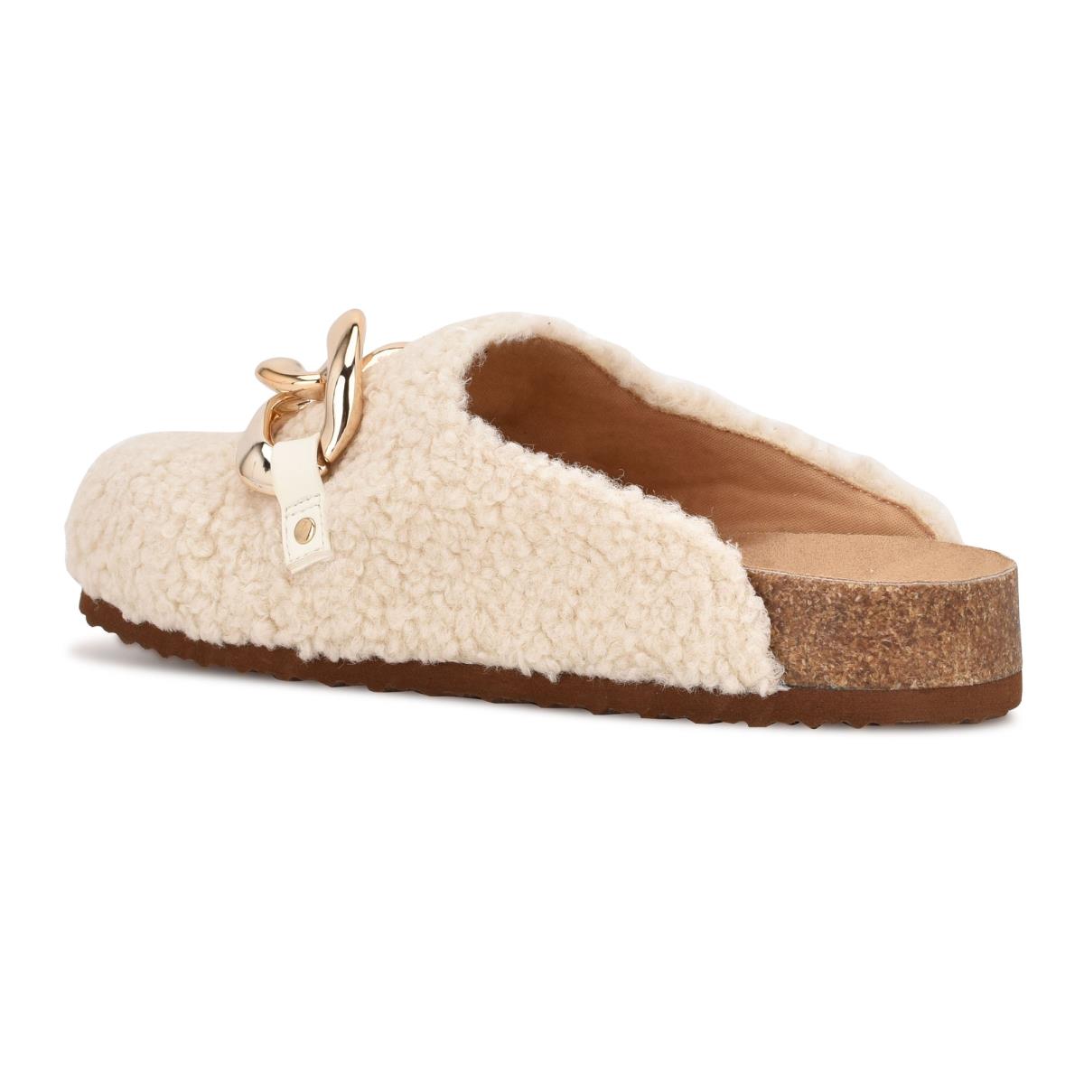 Nine West Everyth Cozy Mules Cream | ANGK27496