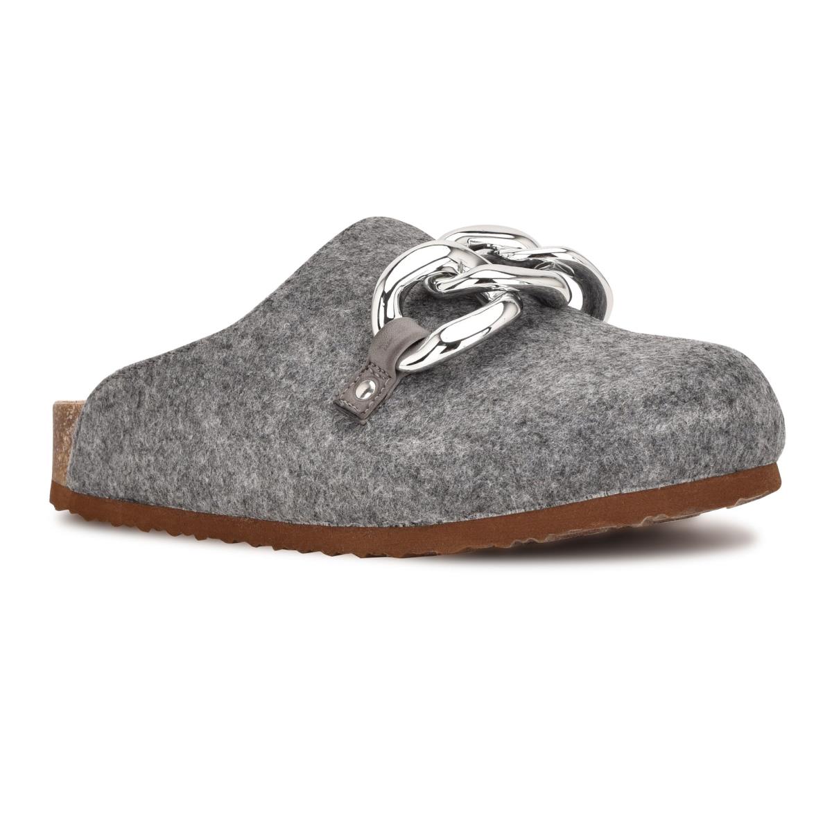 Nine West Everyth Cozy Mules Grey | EIML63078