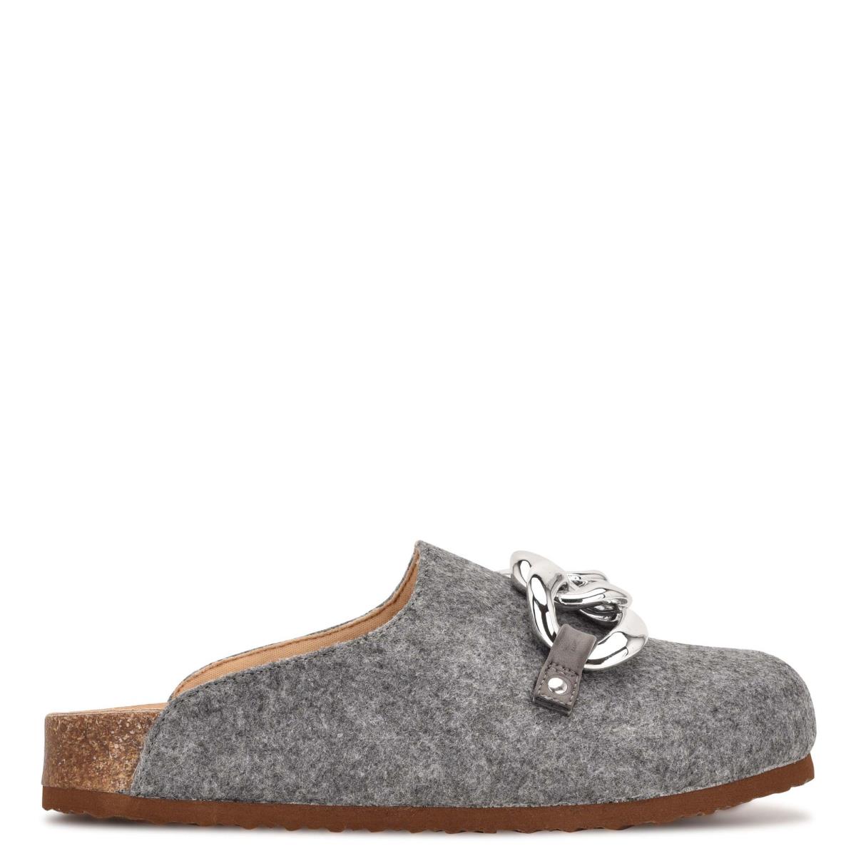 Nine West Everyth Cozy Mules Grey | EIML63078