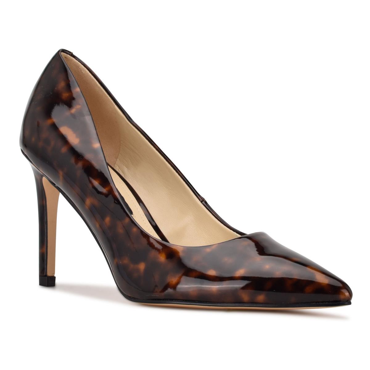 Nine West Ezra Pointy Toe Pumps Coffee | INPZ07281