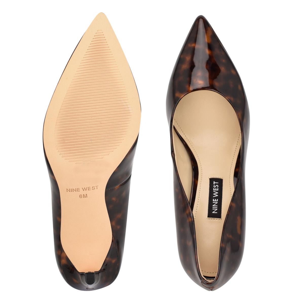 Nine West Ezra Pointy Toe Pumps Coffee | INPZ07281